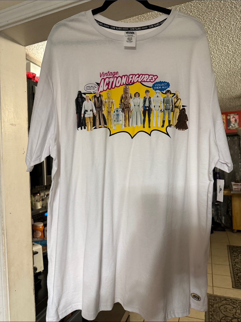 Disney Star Wars Action Figures Graphic Tee - White